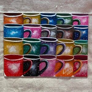 Oil on canvas “Tazas despeltradas”